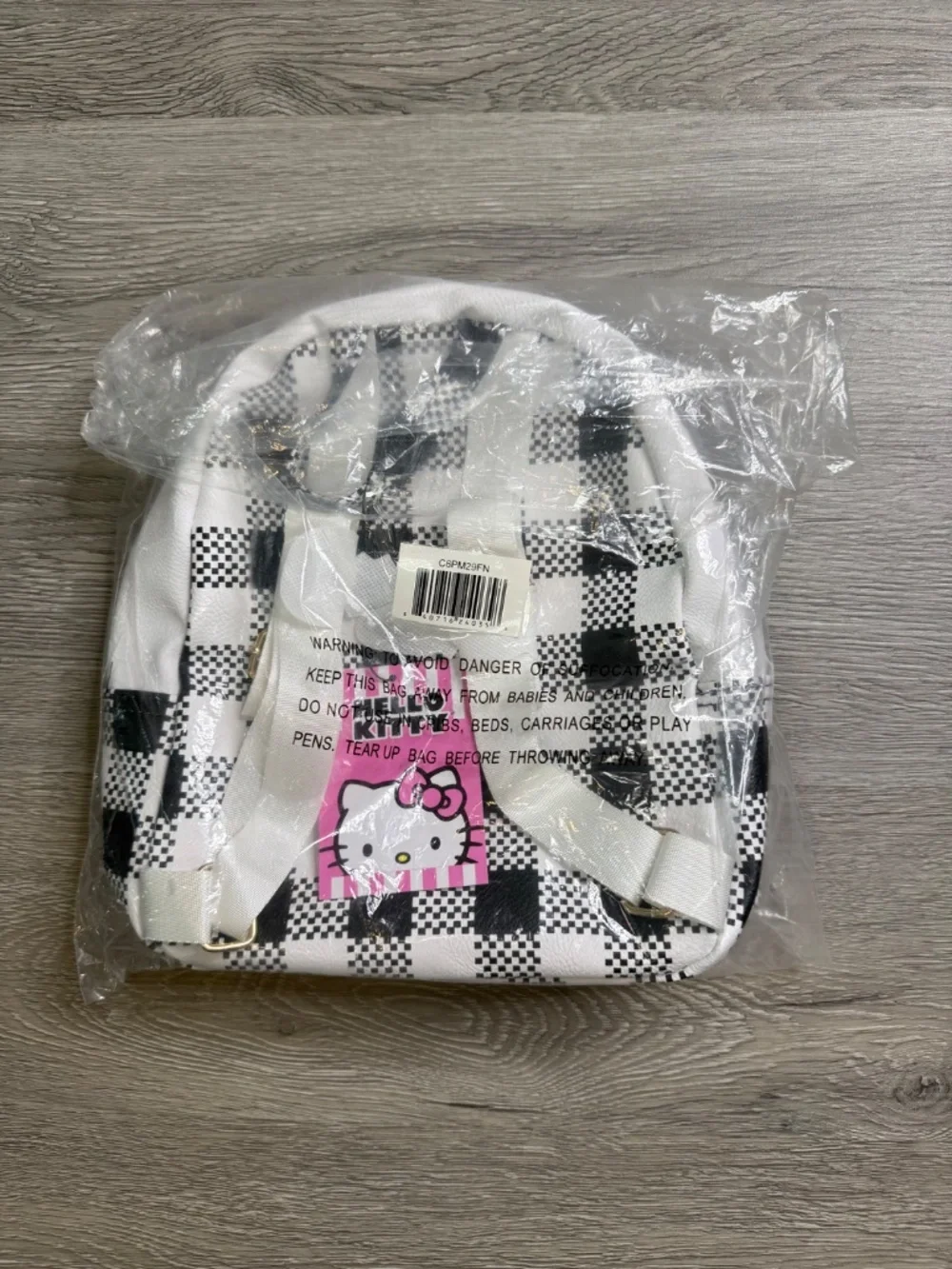 Sanrio Hello Kitty Mini Backpack White, Black, Red NWT